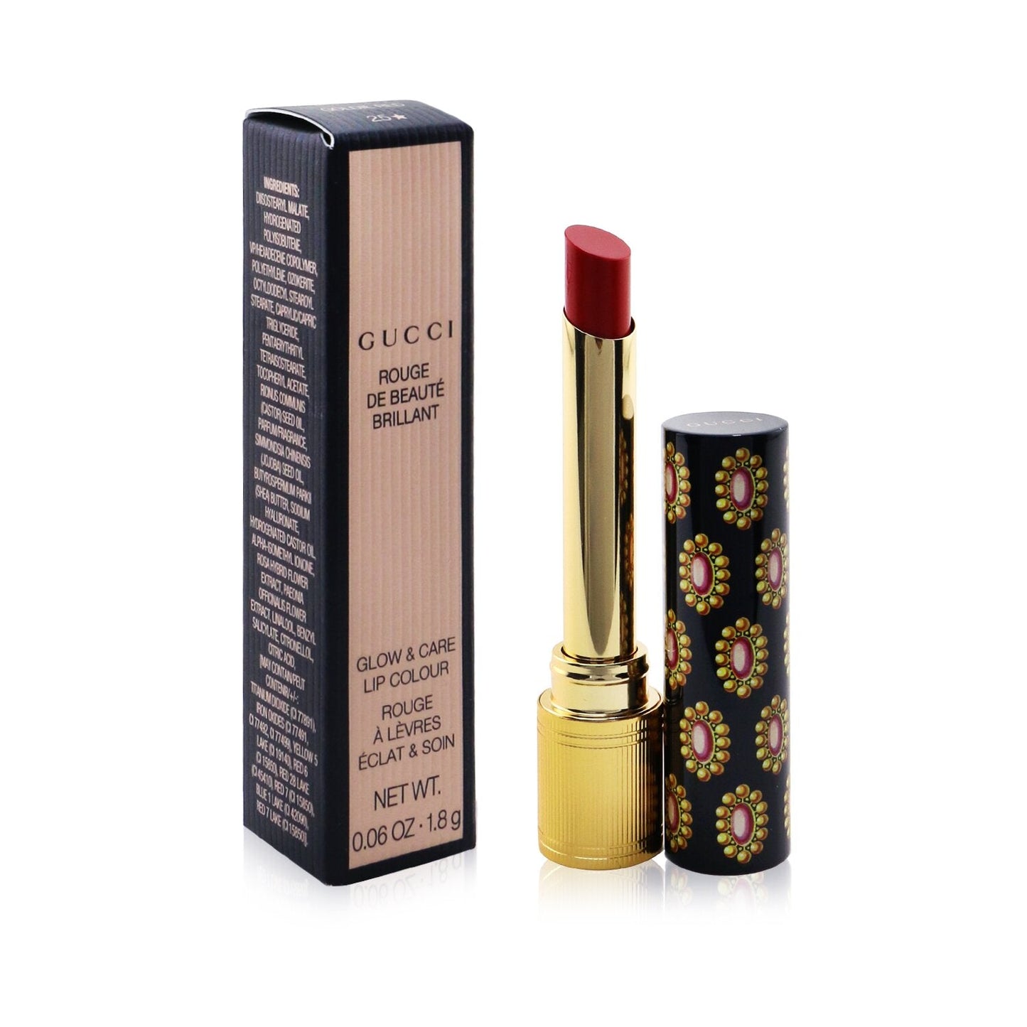 Gucci Rouge De Beaute Brillant Glow & Care Lip Colour - # 515 Devotion  1.8g/0.06oz