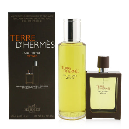 Hermes Terre D'Hermes Eau Intense Vetiver Coffret: Eau De Parfum Spray 30ml + Refill 125ml  2pcs