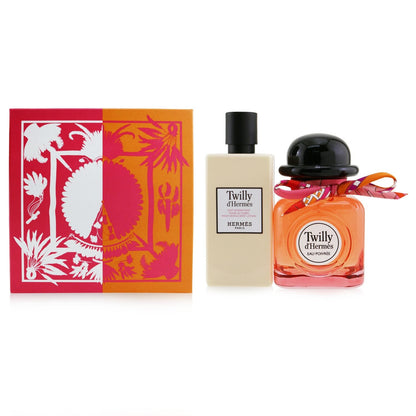 Hermes Twilly D'Hermes Eau Poivree Coffret: Eau De Parfum Spray 85ml/2.87oz + Moisturizing Body Lotion 80ml/2.7oz  2pcs