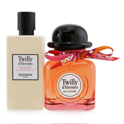 Hermes Twilly D'Hermes Eau Poivree Coffret: Eau De Parfum Spray 85ml/2.87oz + Moisturizing Body Lotion 80ml/2.7oz  2pcs