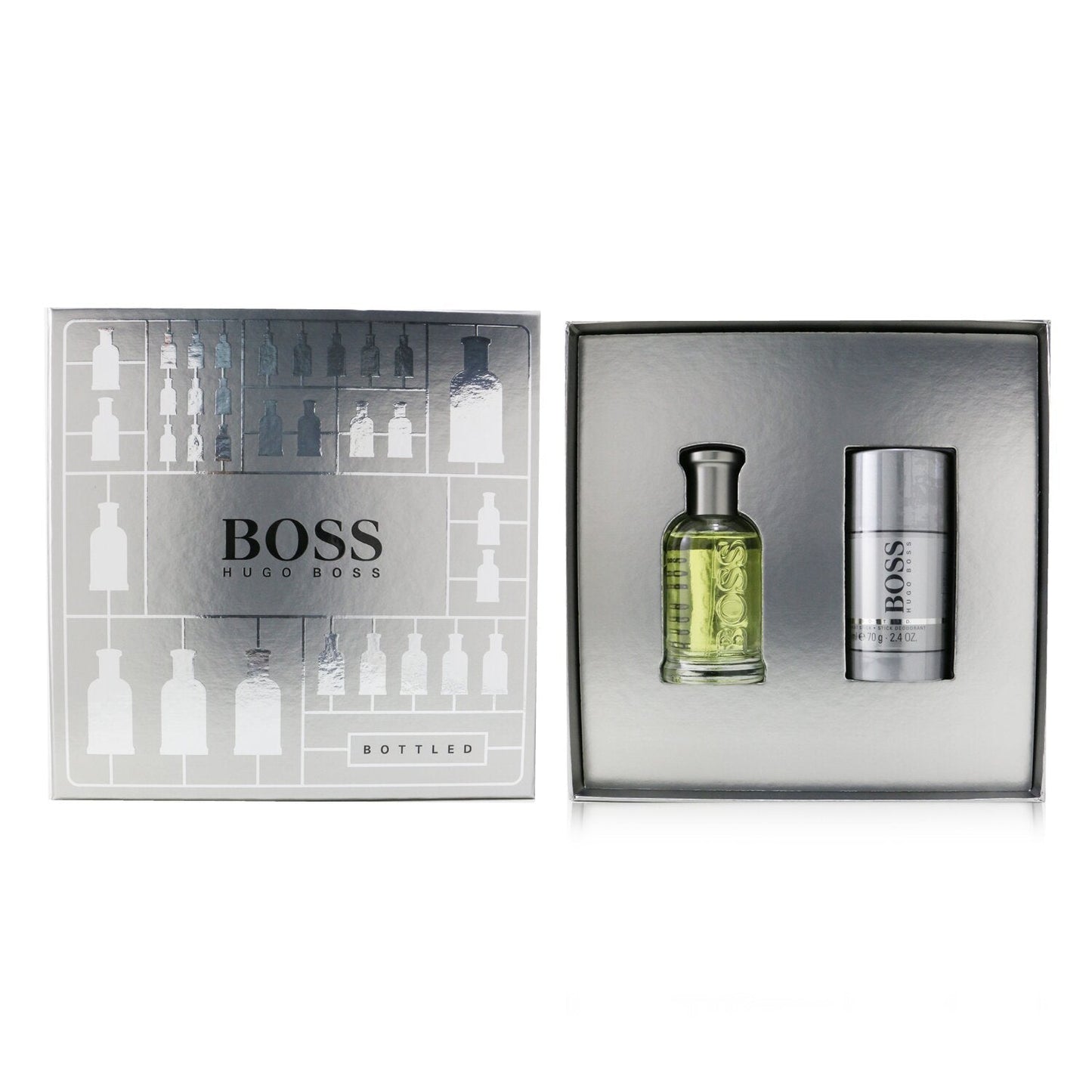 Hugo Boss Boss Bottled Coffret: Eau De Toilette Spray 50ml/1.6oz + Deodorant Stick 70g/2.4oz  2pcs
