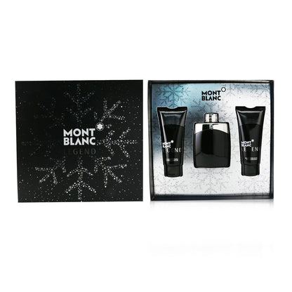 Montblanc Legend Coffret: Eau De Toilette Spray 100ml/3.3oz + After Shave Balm 100ml/3.3oz + All-Over Shower Gel 100ml/3.3oz  3pcs