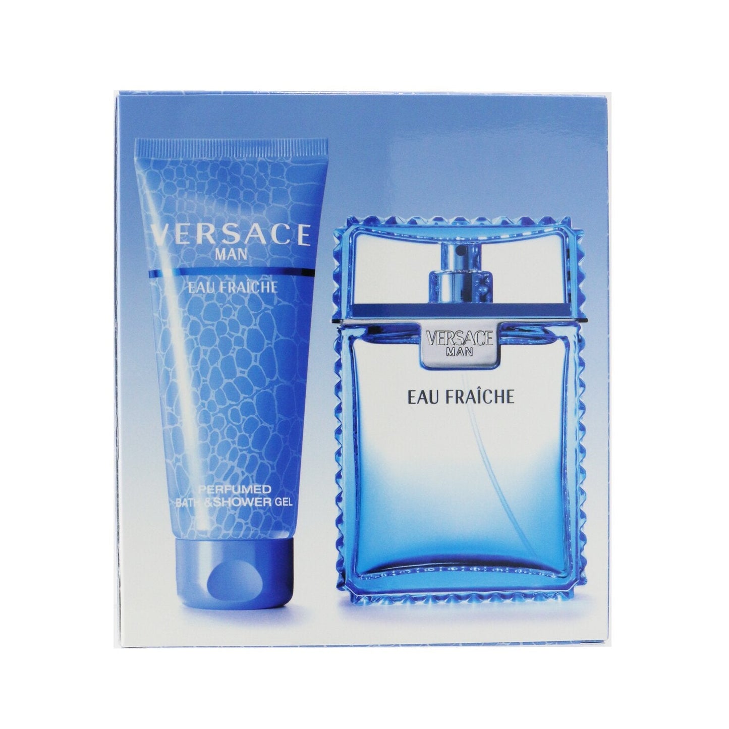 Versace Eau Fraiche Coffret: Eau De Toilette Spray 100ml/3.4oz + Perfumed Bath & Shower Gel 100ml/3.4oz  2pcs