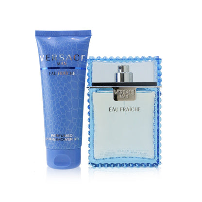 Versace Eau Fraiche Coffret: Eau De Toilette Spray 100ml/3.4oz + Perfumed Bath & Shower Gel 100ml/3.4oz  2pcs