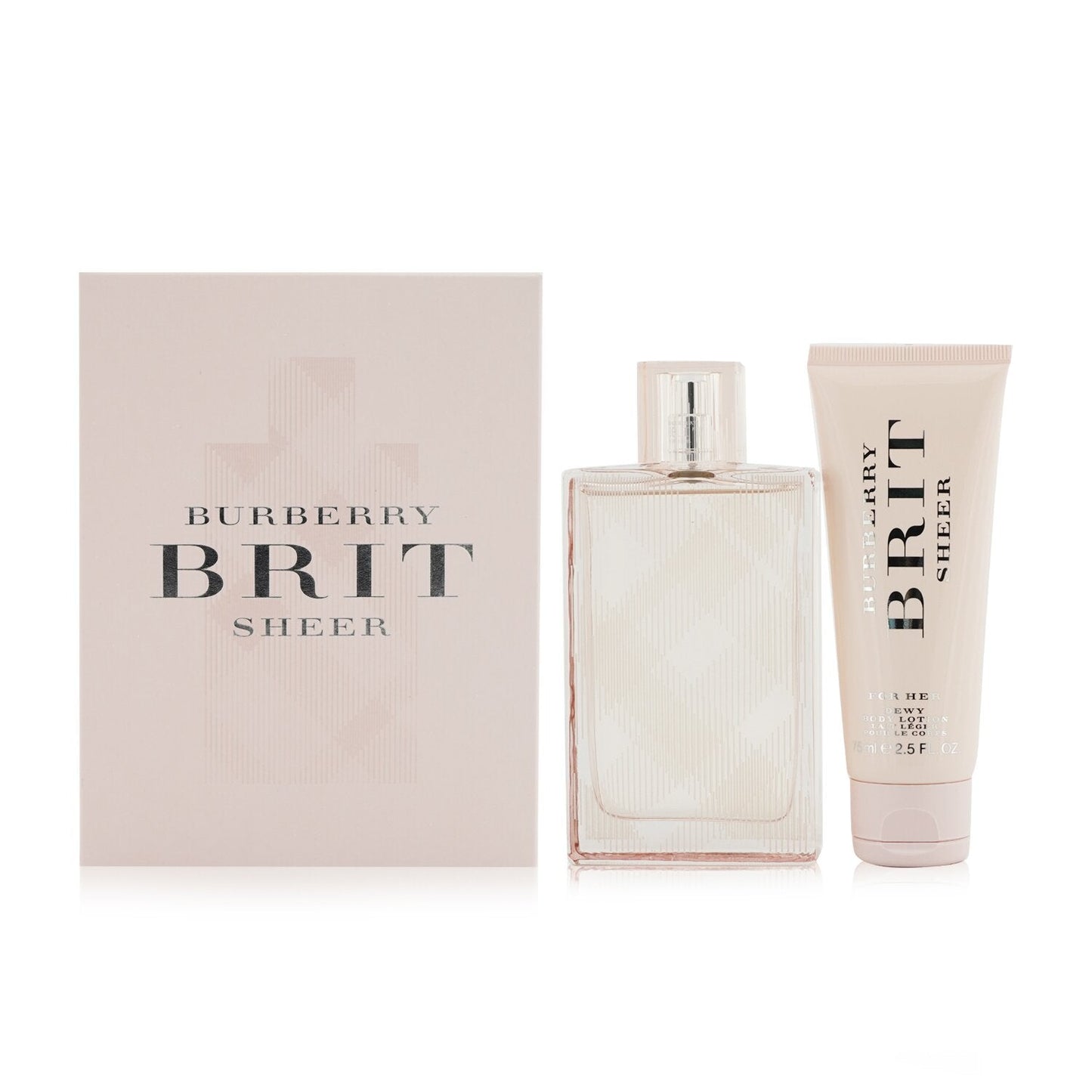 Burberry Brit Sheer Coffret: Eau De Toilette Spray 100ml/3.3oz + Body Lotion 75ml/2.5oz  2pcs