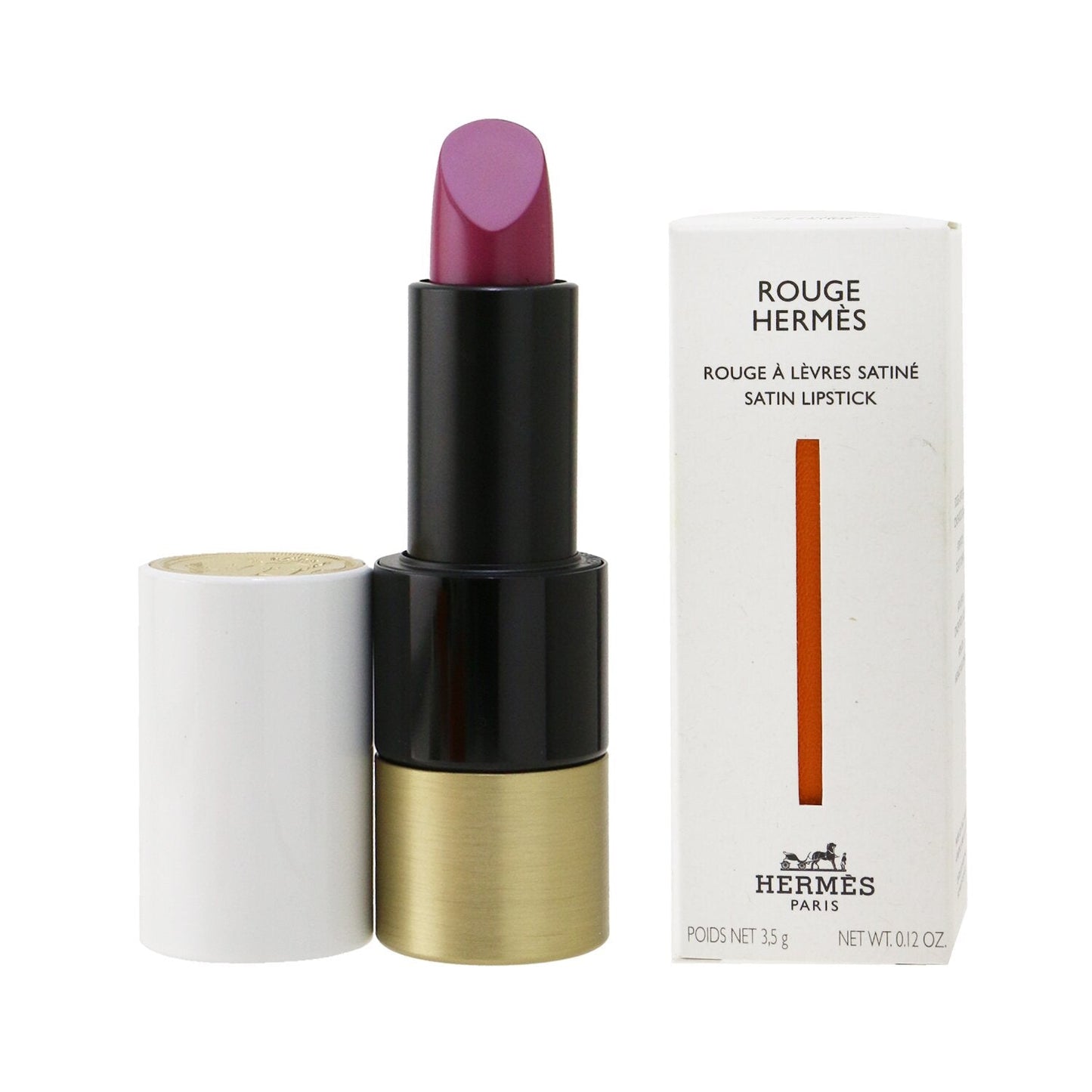 Hermes Rouge Hermes Satin Lipstick - # 21 Rose Epice (Satine)  3.5g/0.12oz