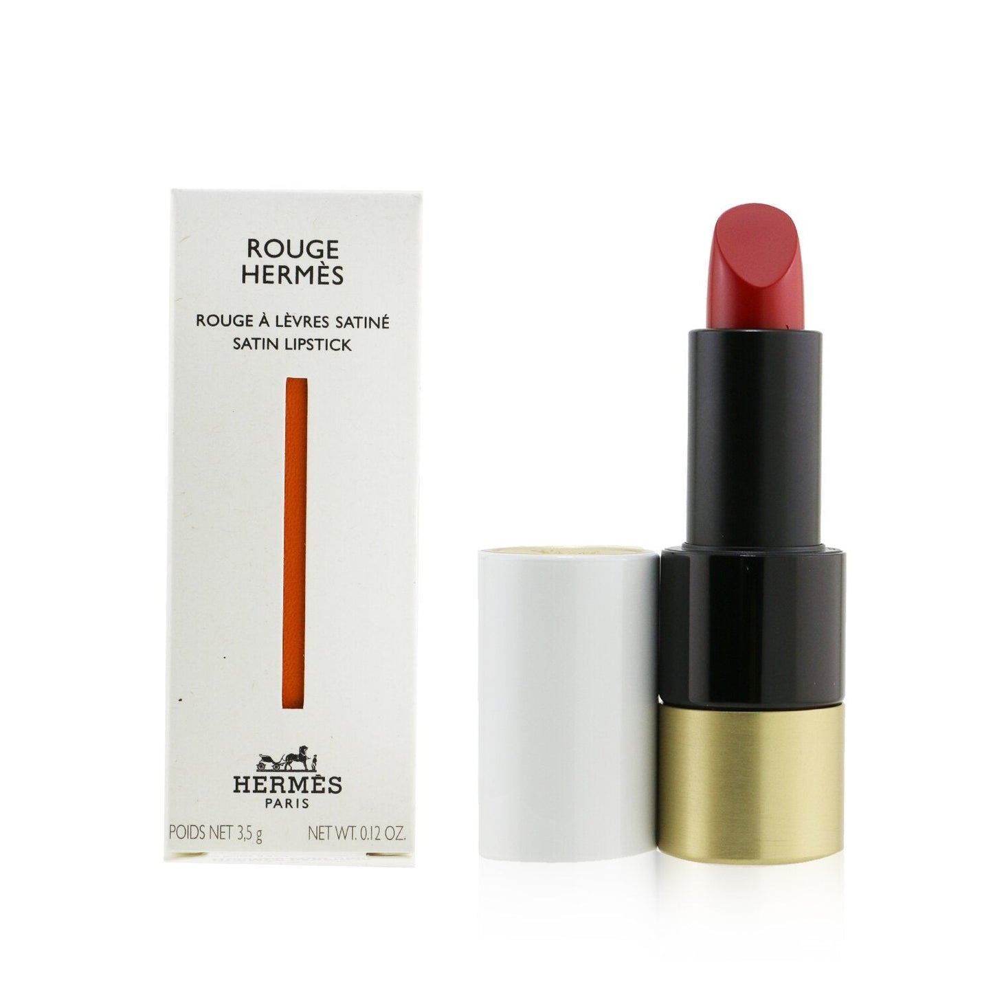 Hermes Rouge Hermes Satin Lipstick - # 21 Rose Epice (Satine)  3.5g/0.12oz