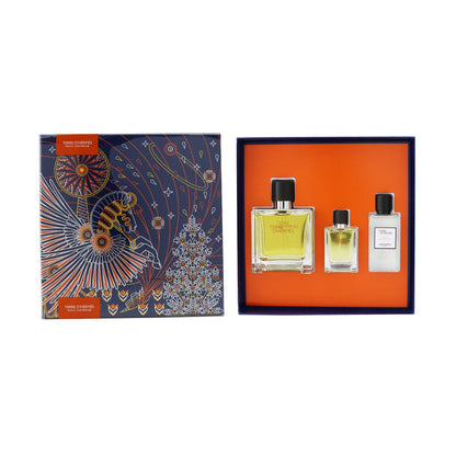 Hermes Terre D'Hermes Coffret: Pure Parfum Spray 75ml/2.5oz + Pure Parfum Spray 12.5ml/0.42oz + After-Shave Lotion 40ml/1.35oz  3pcs