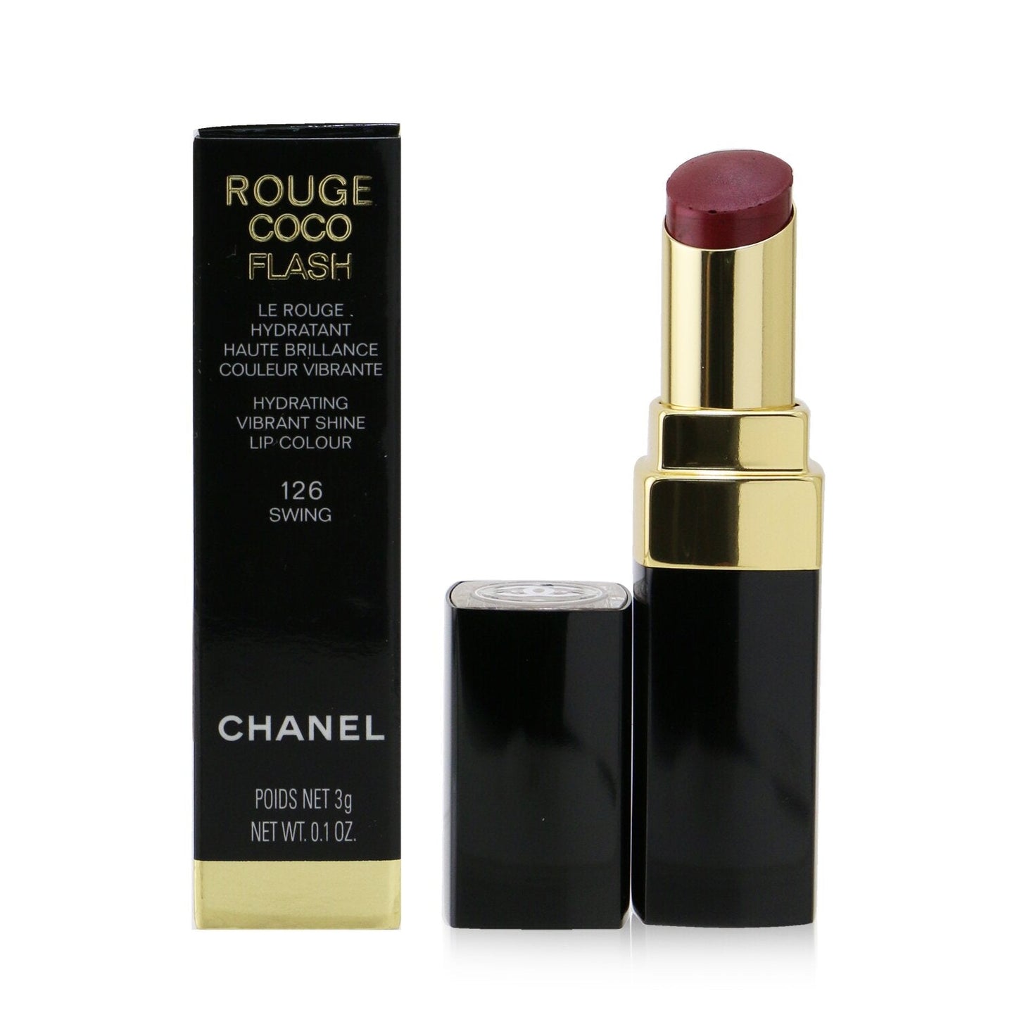 Chanel Rouge Coco Flash Hydrating Vibrant Shine Lip Colour - # 124 Vibrant  3g/0.1oz