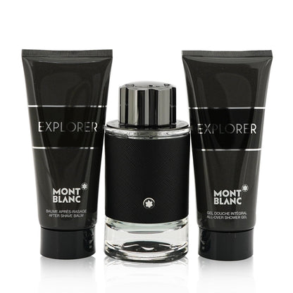 Montblanc Explorer Coffret : Eau De Perfum Spray 100ml/3.3oz + After Shave Balm 100ml/3.3oz + Shower Gel 100ml/3.3oz  3pcs
