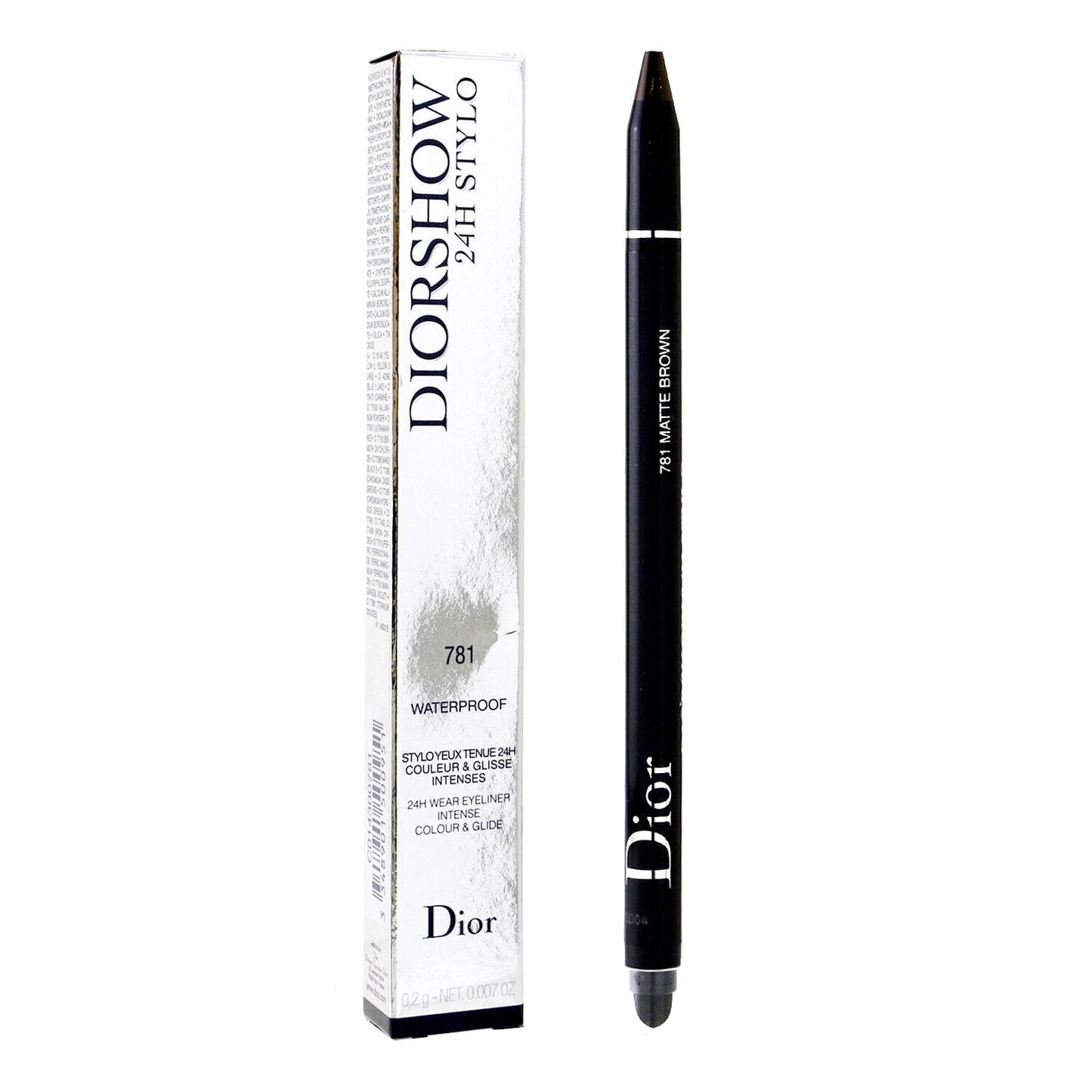 Christian Dior Diorshow Stylo 24H Wear Waterproof Creamy Eyeliner - # 076 Pearly Silver  0.3g