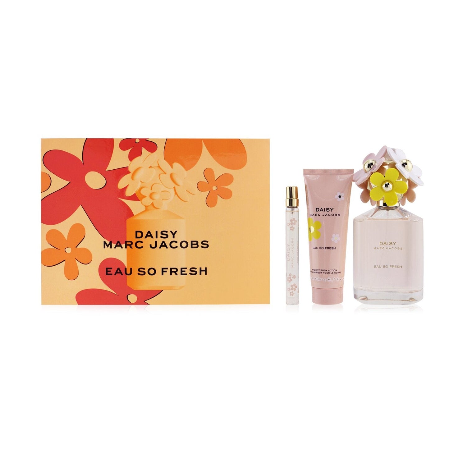 Marc Jacobs Daisy Eau So Fresh Coffret: Eau De Toilette Spray 125ml/4.2oz + Radiant Body Lotion 75ml/2.5oz + Eau De Toilette Spray 10ml/0.33oz  3pcs
