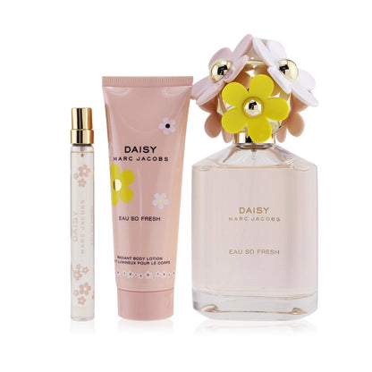 Marc Jacobs Daisy Eau So Fresh Coffret: Eau De Toilette Spray 125ml/4.2oz + Radiant Body Lotion 75ml/2.5oz + Eau De Toilette Spray 10ml/0.33oz  3pcs
