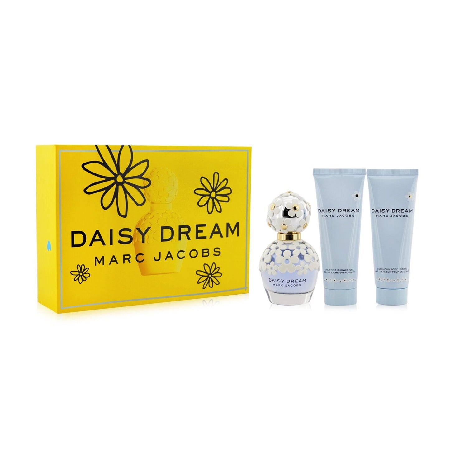 Marc Jacobs Daisy Dream Coffret: Eau De Toilette Spray 50ml/1.7oz + Luminous Body Lotion 75ml/2.5oz + Uplifting Shower Gel 75ml/2.5oz  3pcs