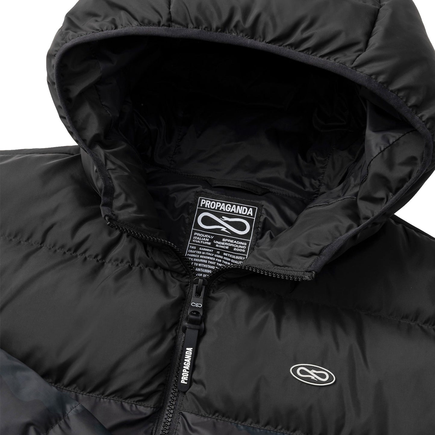 PROPAGANDA  Logo Atom Puffer Jacket art. 25FWPROU726 col. Grey