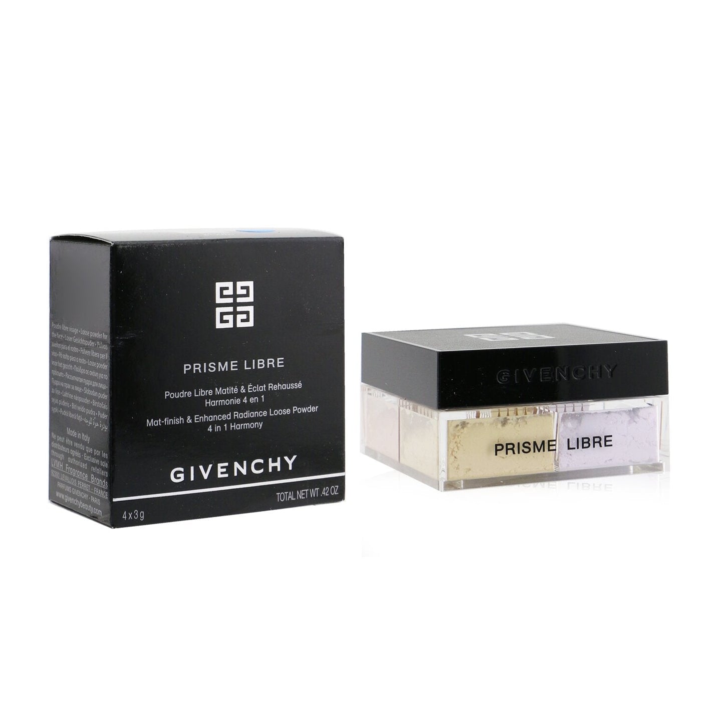 Givenchy Prisme Libre Mat Finish & Enhanced Radiance Loose Powder 4 In 1 Harmony - # 3 Voile Rose  4x3g/0.105oz