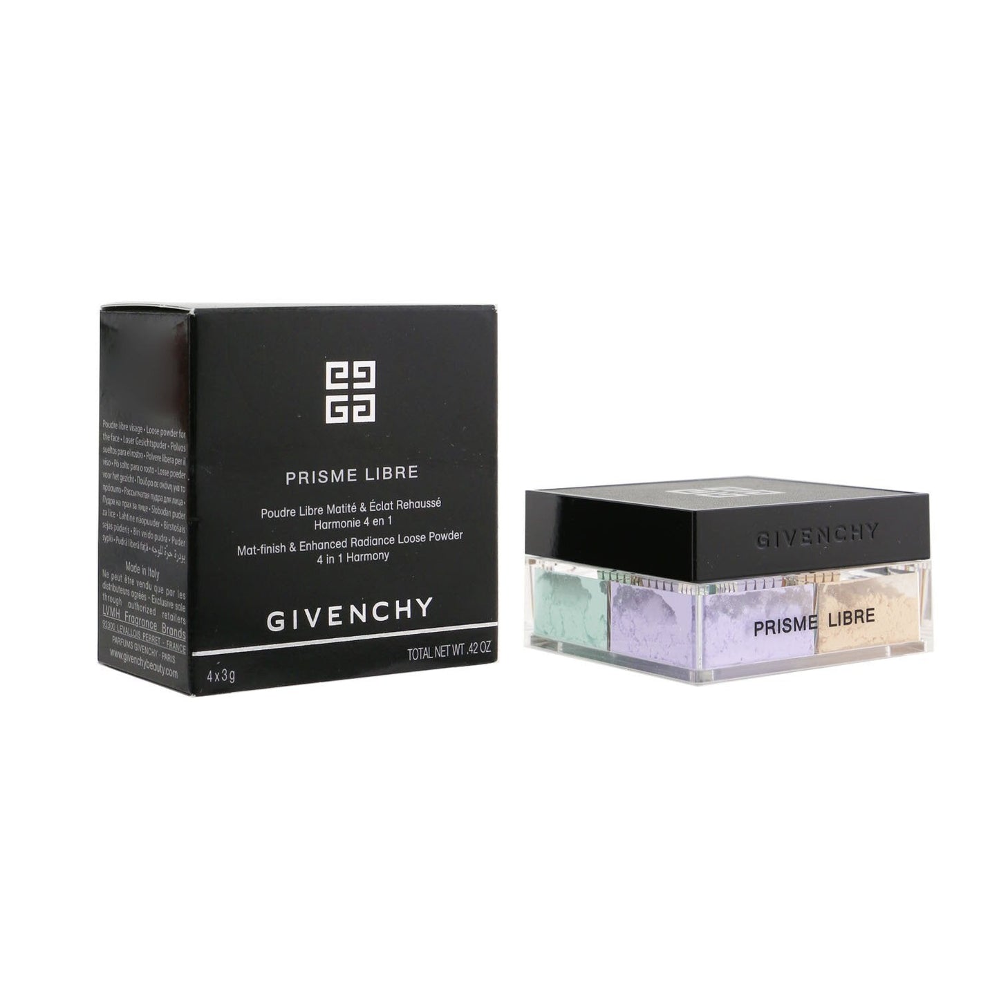 Givenchy Prisme Libre Mat Finish & Enhanced Radiance Loose Powder 4 In 1 Harmony - # 2 Satin Blanc  4x3g/0.105oz