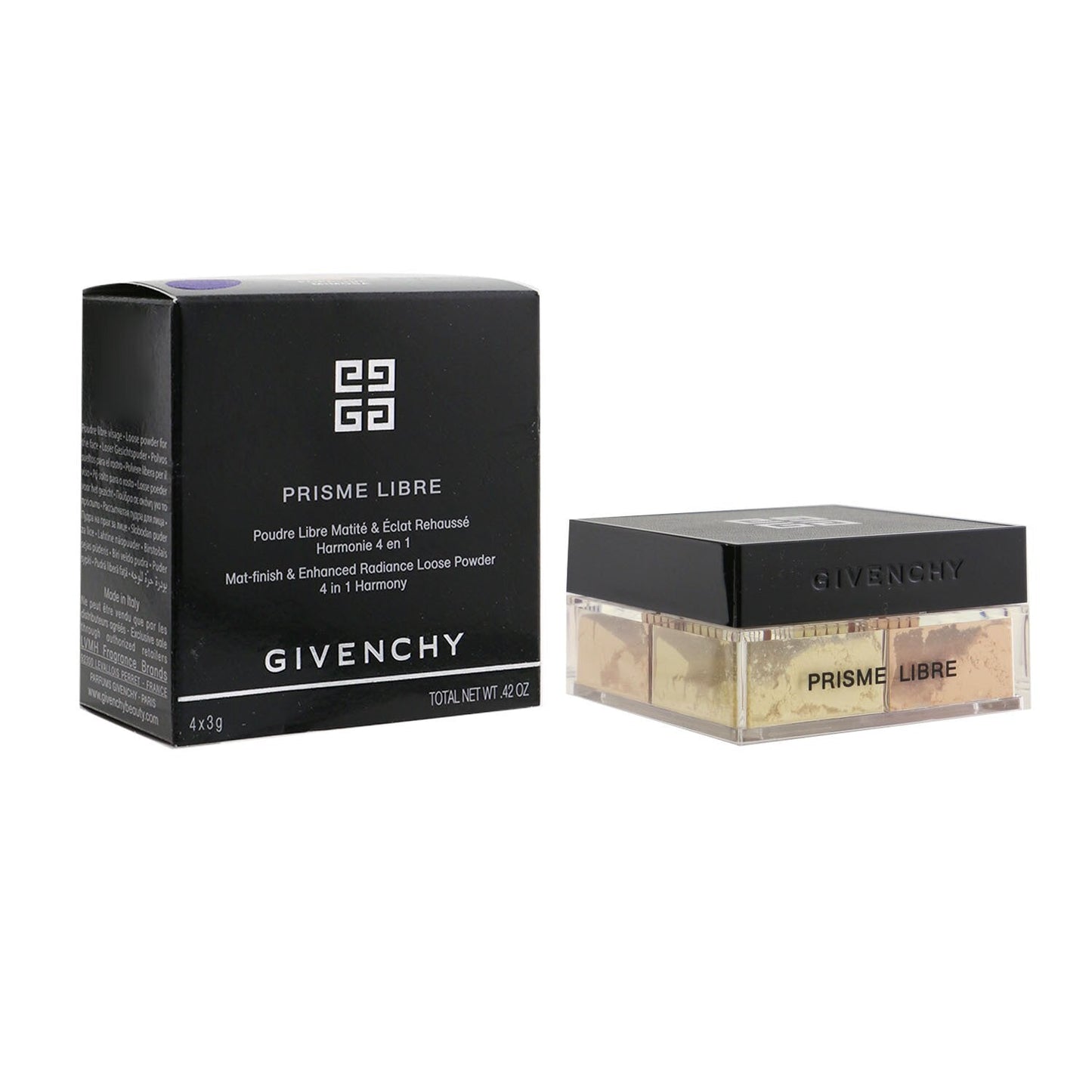 Givenchy Prisme Libre Mat Finish & Enhanced Radiance Loose Powder 4 In 1 Harmony - # 3 Voile Rose  4x3g/0.105oz