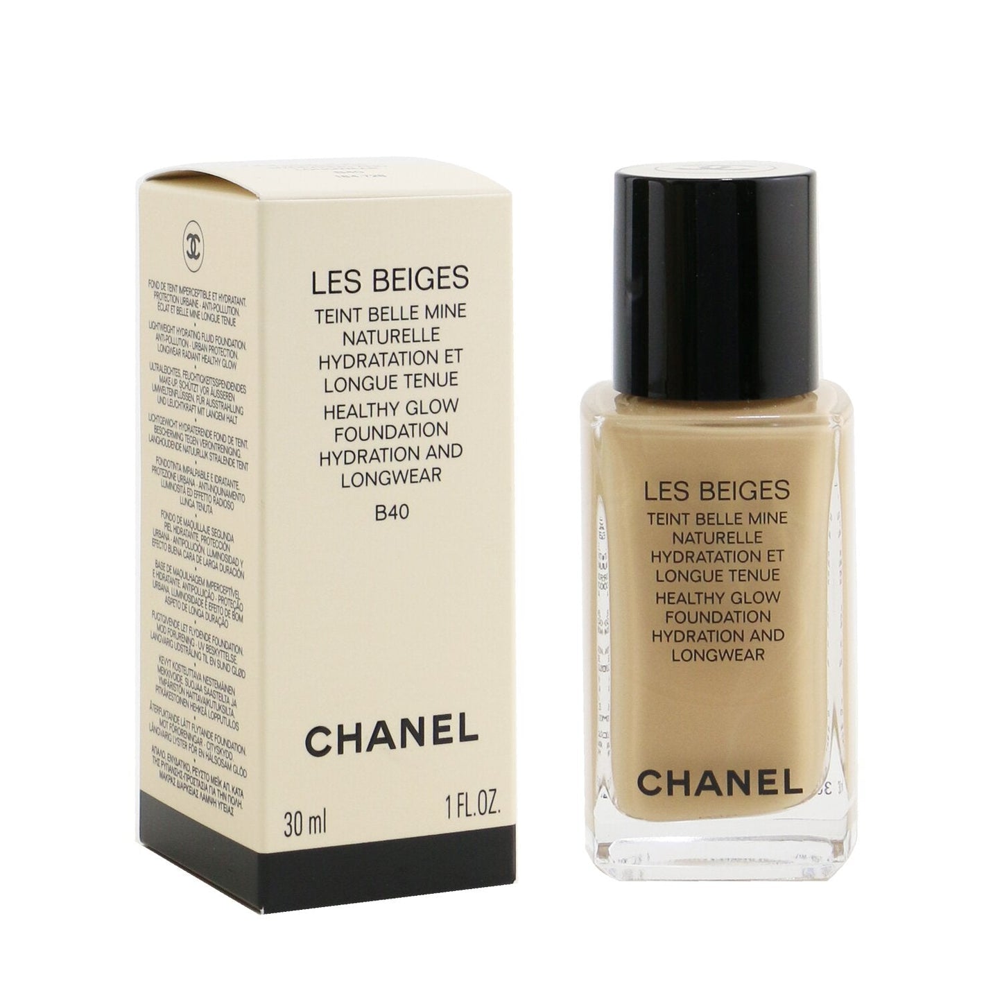 Chanel Les Beiges Teint Belle Mine Naturelle Healthy Glow Hydration And Longwear Foundation - # B10  30ml/1oz