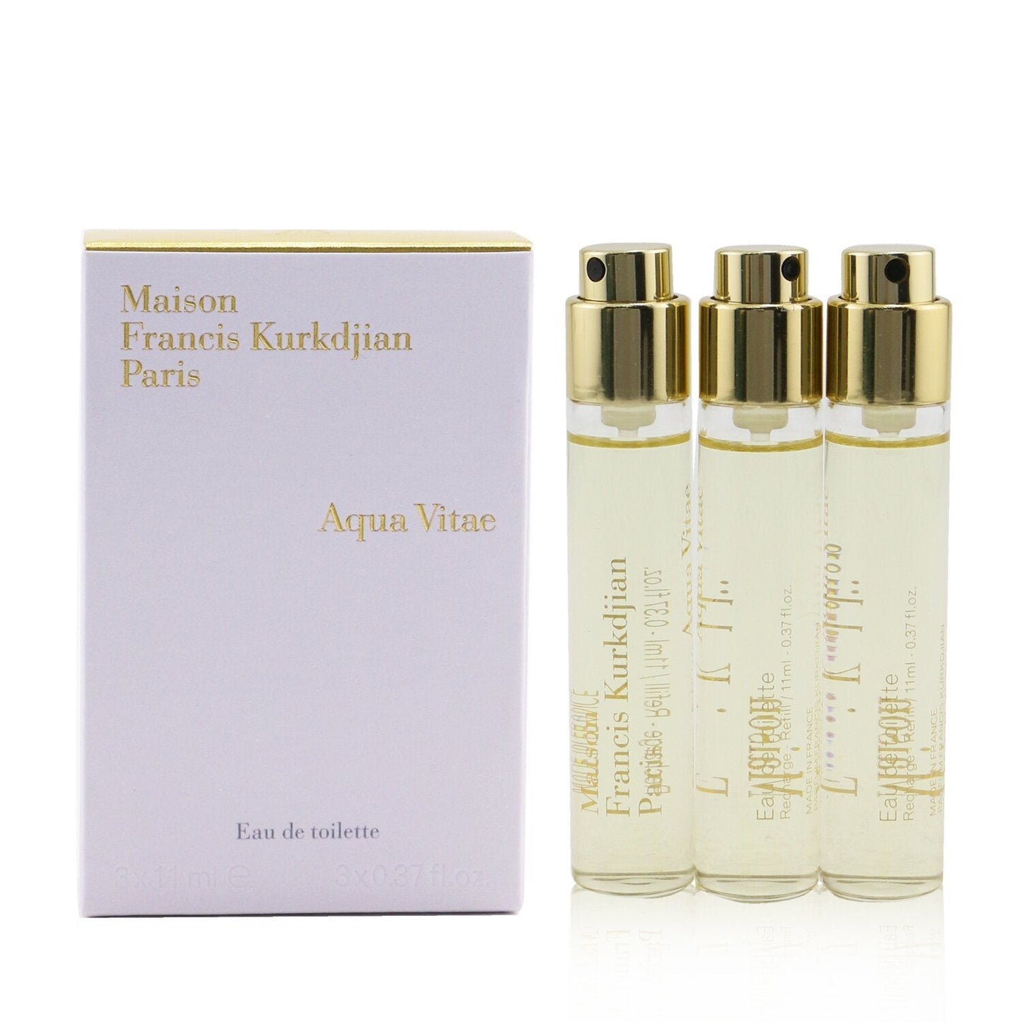 Maison Francis Kurkdjian Aqua Vitae Eau De Toilette Travel Spray Refills  3x11ml/0.37oz