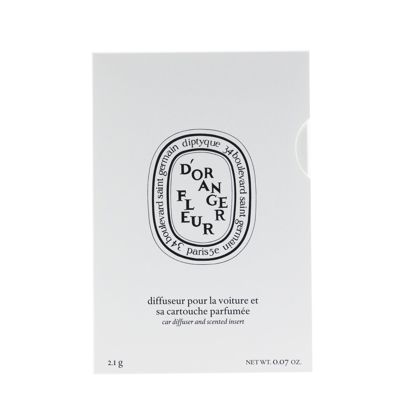 Diptyque Car Diffuser - Fleur D'Oranger (Orange Blossom)  2.1g/0.07oz