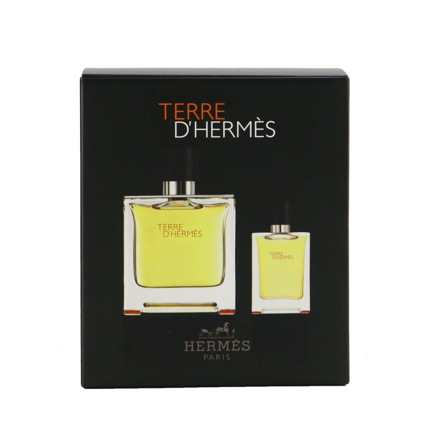 Hermes Terre D'Hermes Pure Parfum Coffret: Pure Parfum Spray 75ml/2.53oz + Pure Parfum Spray 12.5ml/0.42oz  2pcs