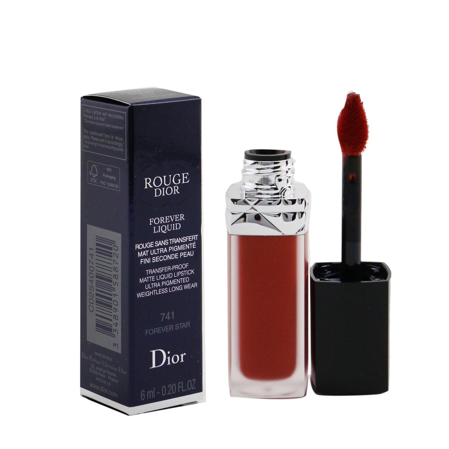 Christian Dior Rouge Dior Forever Matte Liquid Lipstick - # 100 Forever Nude  6ml/0.2oz