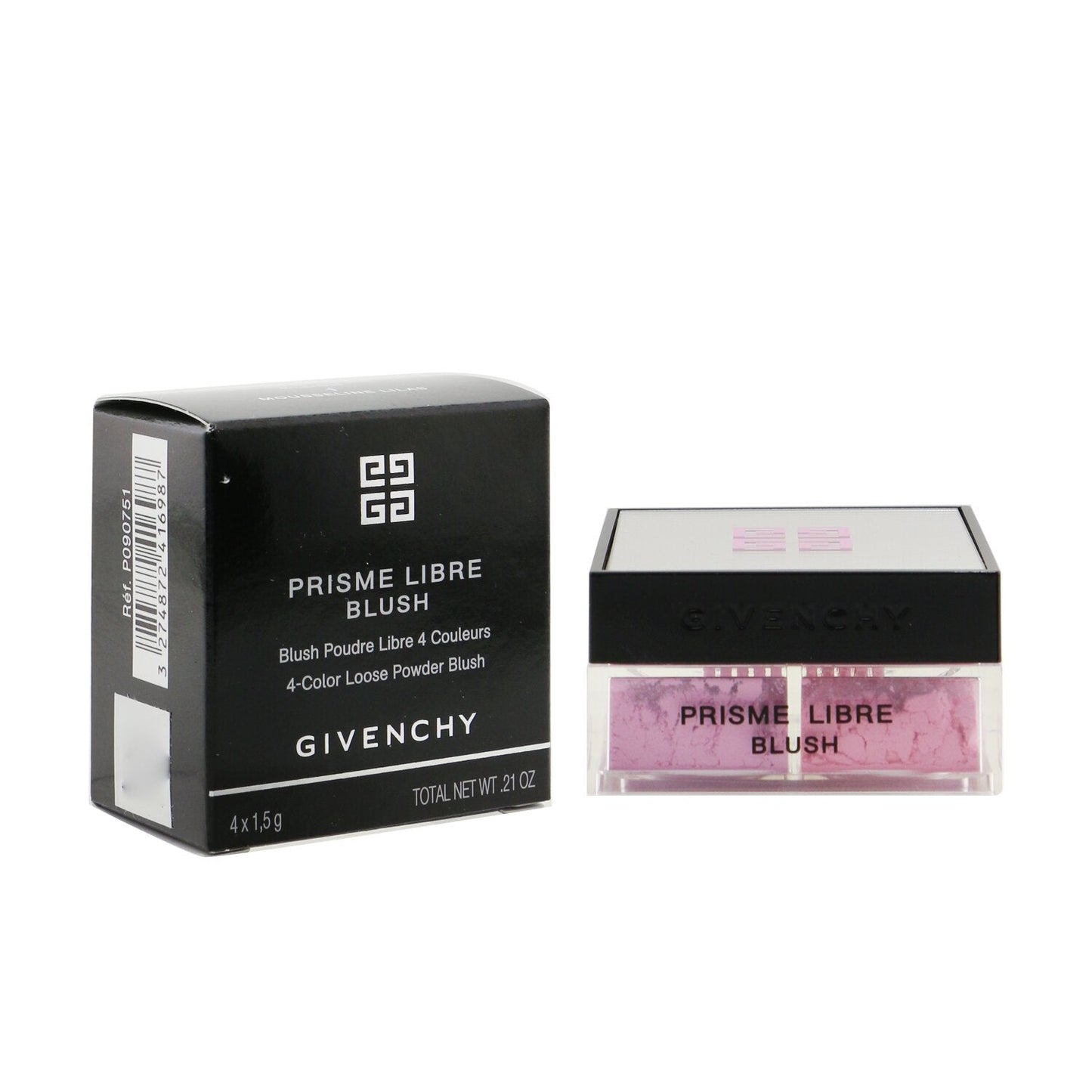 Givenchy Prisme Libre Blush 4 Color Loose Powder Blush - # 6 Flanelle Rubis (Brick Red)  4x1.5g/0.0525oz