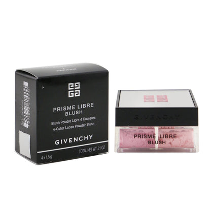 Givenchy Prisme Libre Blush 4 Color Loose Powder Blush - # 6 Flanelle Rubis (Brick Red)  4x1.5g/0.0525oz