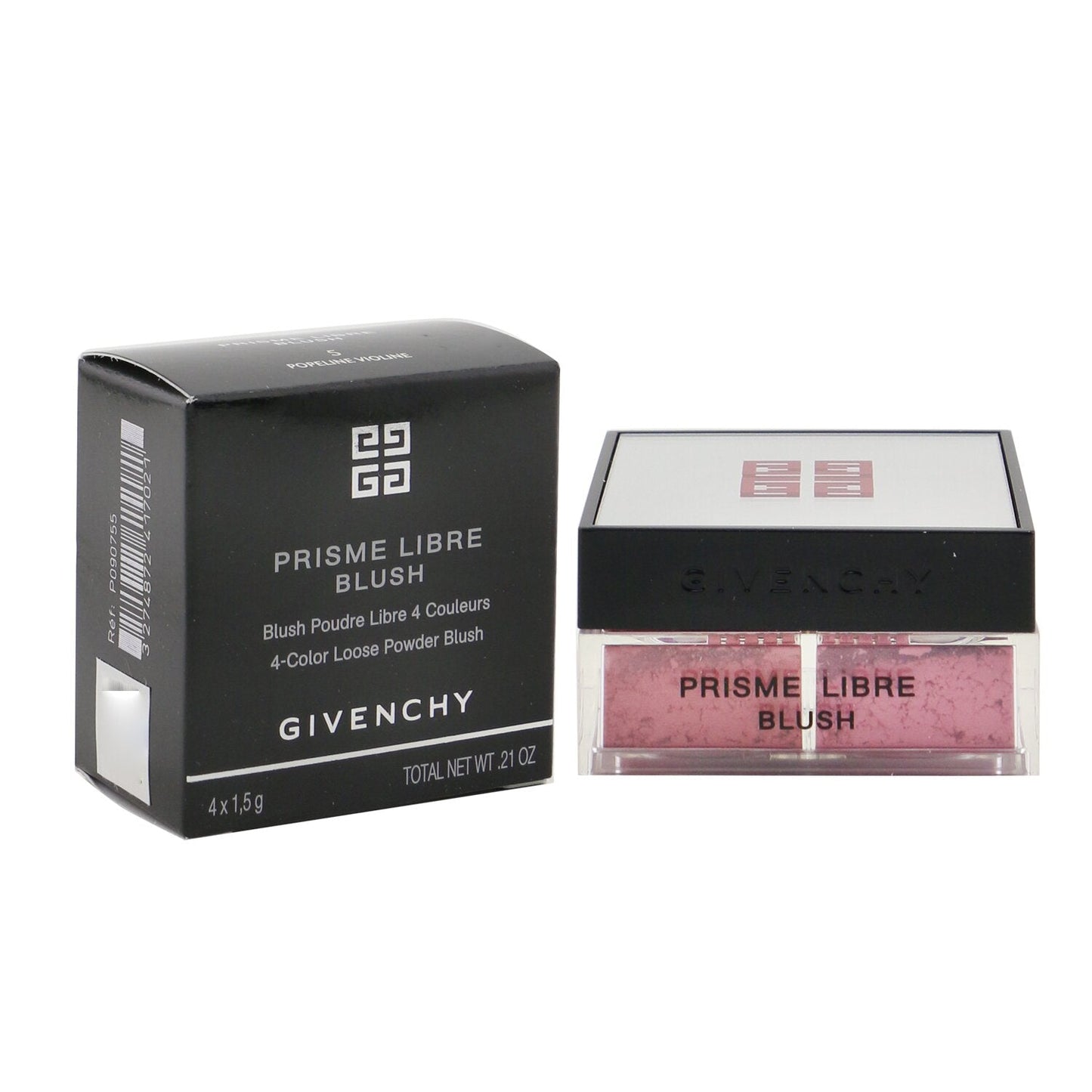 Givenchy Prisme Libre Blush 4 Color Loose Powder Blush - # 6 Flanelle Rubis (Brick Red)  4x1.5g/0.0525oz