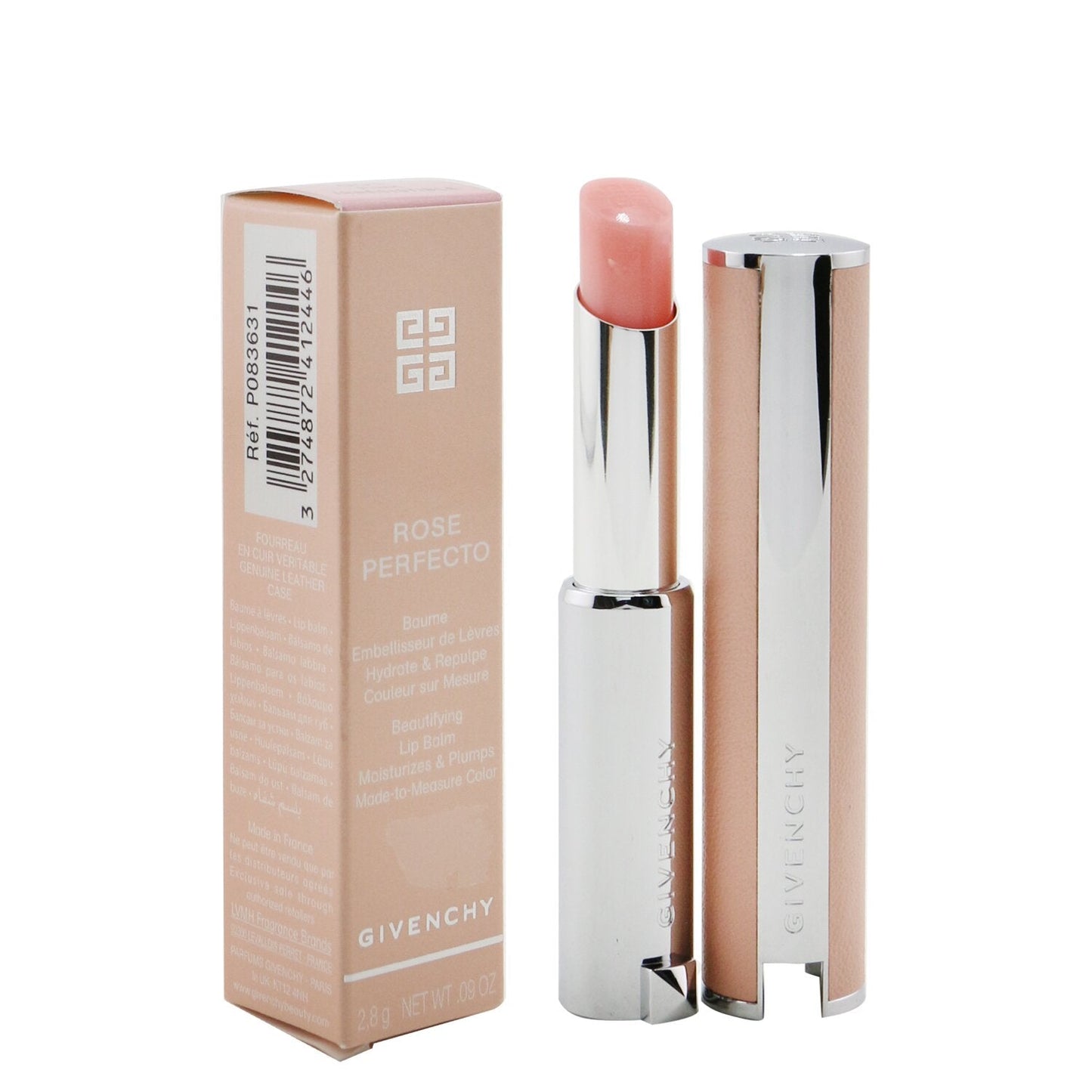 Givenchy Rose Perfecto Beautifying Lip Balm - # 201 Milky Pink (Luminous PInk)  2.8g/0.09oz