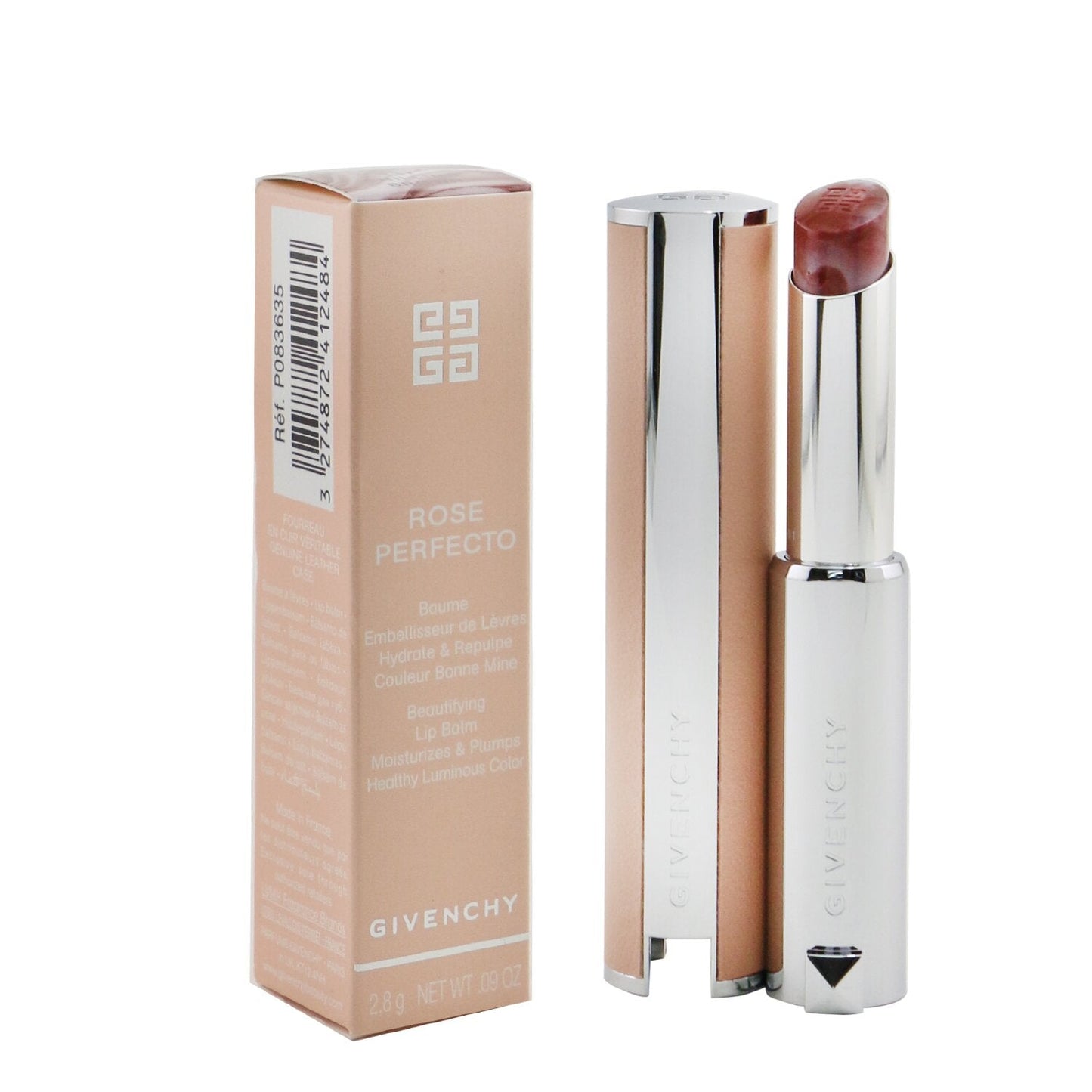 Givenchy Rose Perfecto Beautifying Lip Balm - # 201 Milky Pink (Luminous PInk)  2.8g/0.09oz