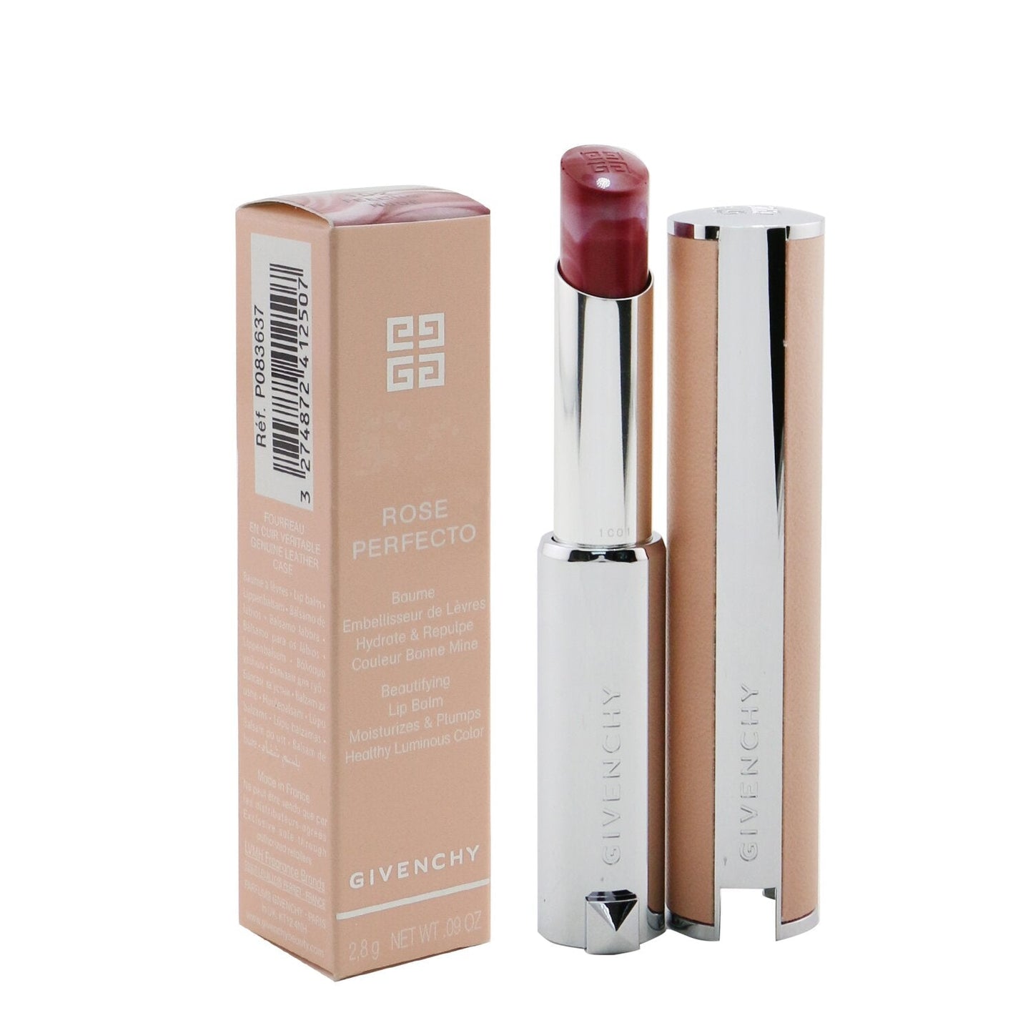 Givenchy Rose Perfecto Beautifying Lip Balm - # 333 L'interdit (Iconic Red)  2.8g/0.09oz