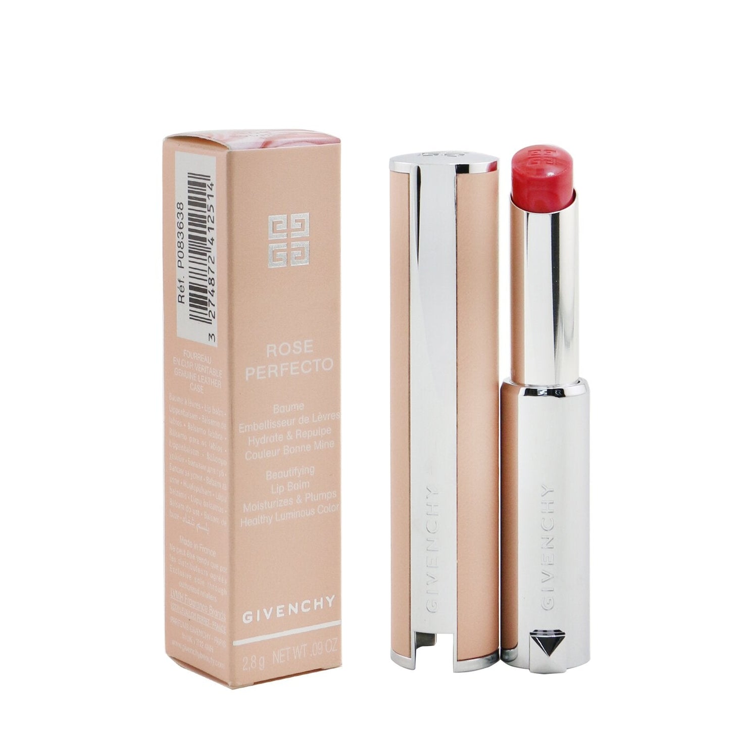 Givenchy Rose Perfecto Beautifying Lip Balm - # 117 Chilling Brown (Warm Brown)  2.8g/0.09oz