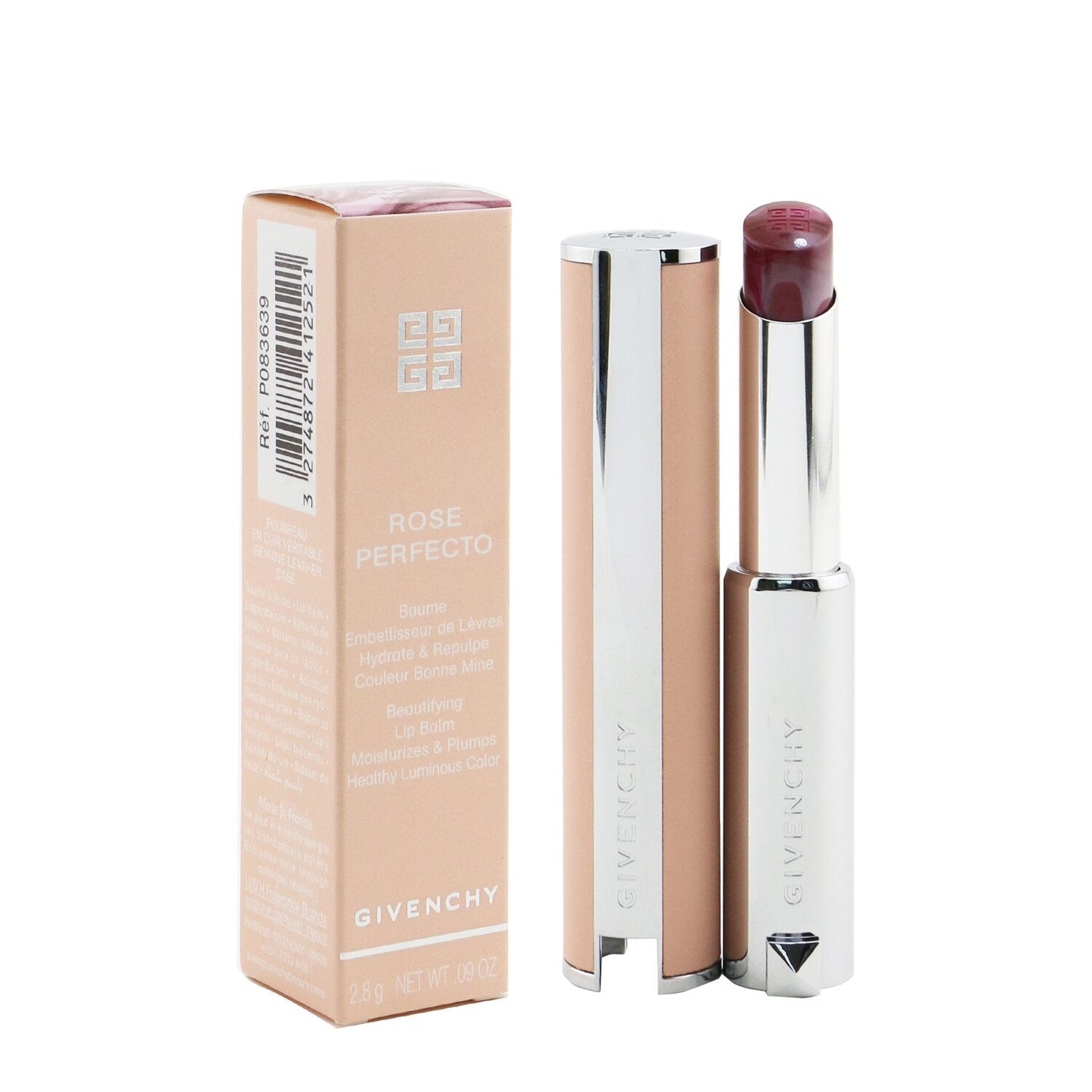 Givenchy Rose Perfecto Beautifying Lip Balm - # 201 Milky Pink (Luminous PInk)  2.8g/0.09oz