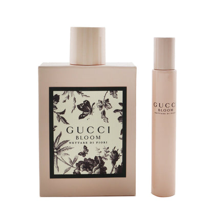 Gucci Bloom Nettare Di Fiori Coffret: Eau De Parfum Intense Spray 100ml/3.3oz + Eau de Parfum Intense Rollerball 7.4ml/0.25oz  2pcs