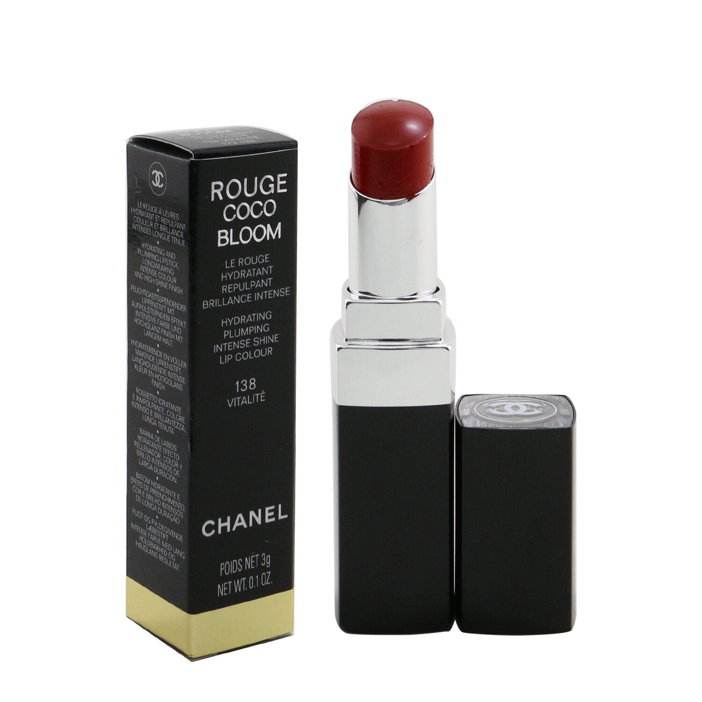 Chanel Rouge Coco Bloom Hydrating Plumping Intense Shine Lip Colour - # 124 Merveille  3g/0.1oz