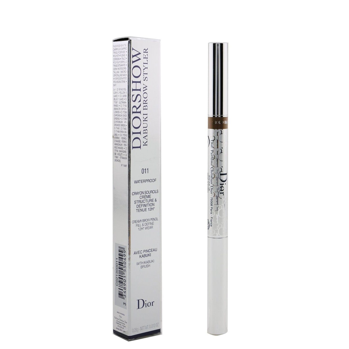Christian Dior Diorshow Kabuki Brow Styler Creamy Brow Pencil Waterproof - # 031 Light Brown  0.29g/0.01oz