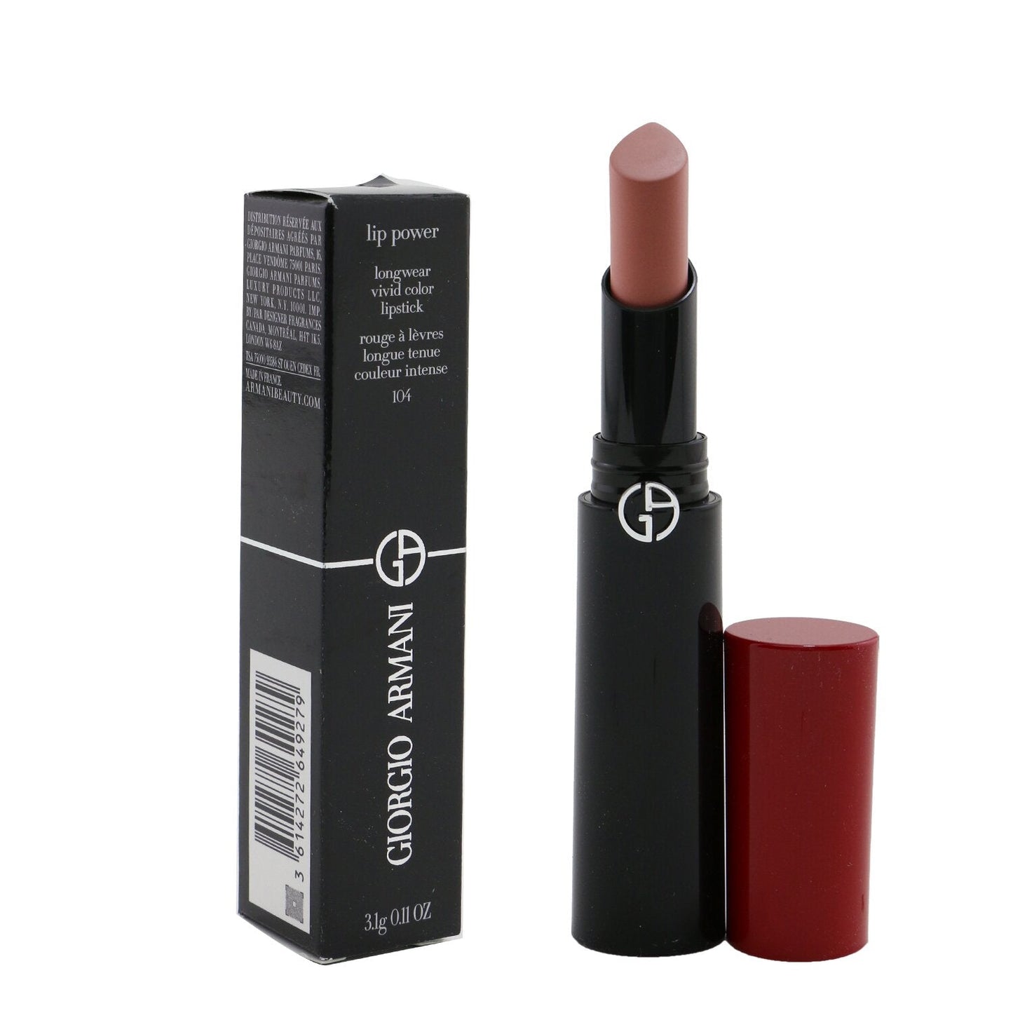 Giorgio Armani Lip Power Longwear Vivid Color Lipstick - # 501 Affectionate  3.1g/0.11oz