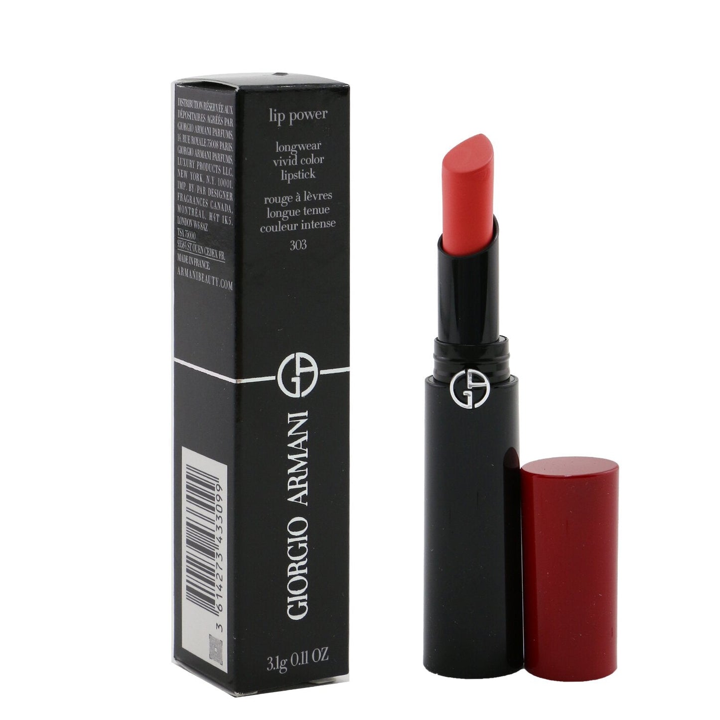 Giorgio Armani Lip Power Longwear Vivid Color Lipstick - # 501 Affectionate  3.1g/0.11oz