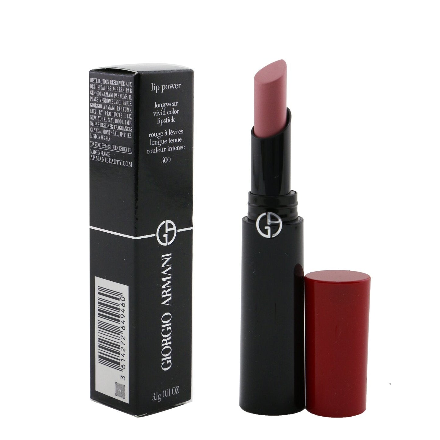 Giorgio Armani Lip Power Longwear Vivid Color Lipstick - # 501 Affectionate  3.1g/0.11oz