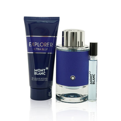 Montblanc Explorer Ultra Blue Coffret: EDP Spray + EDP Spray 7.5ml + Shower Gel 3pcs 100ml