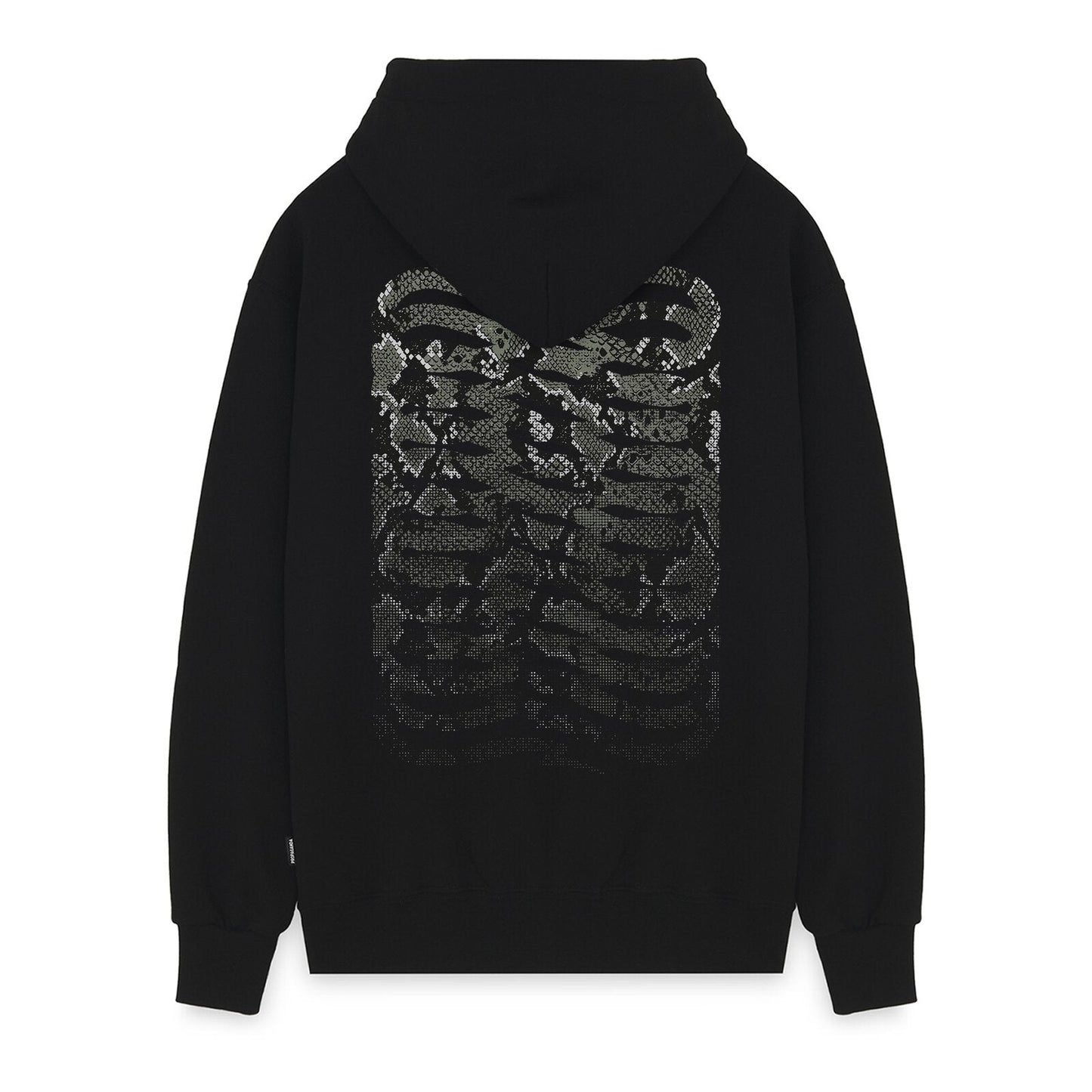 PROPAGANDA Felpa con cappuccio Ribs Python art. 26SSPRFE554 col. BLACK