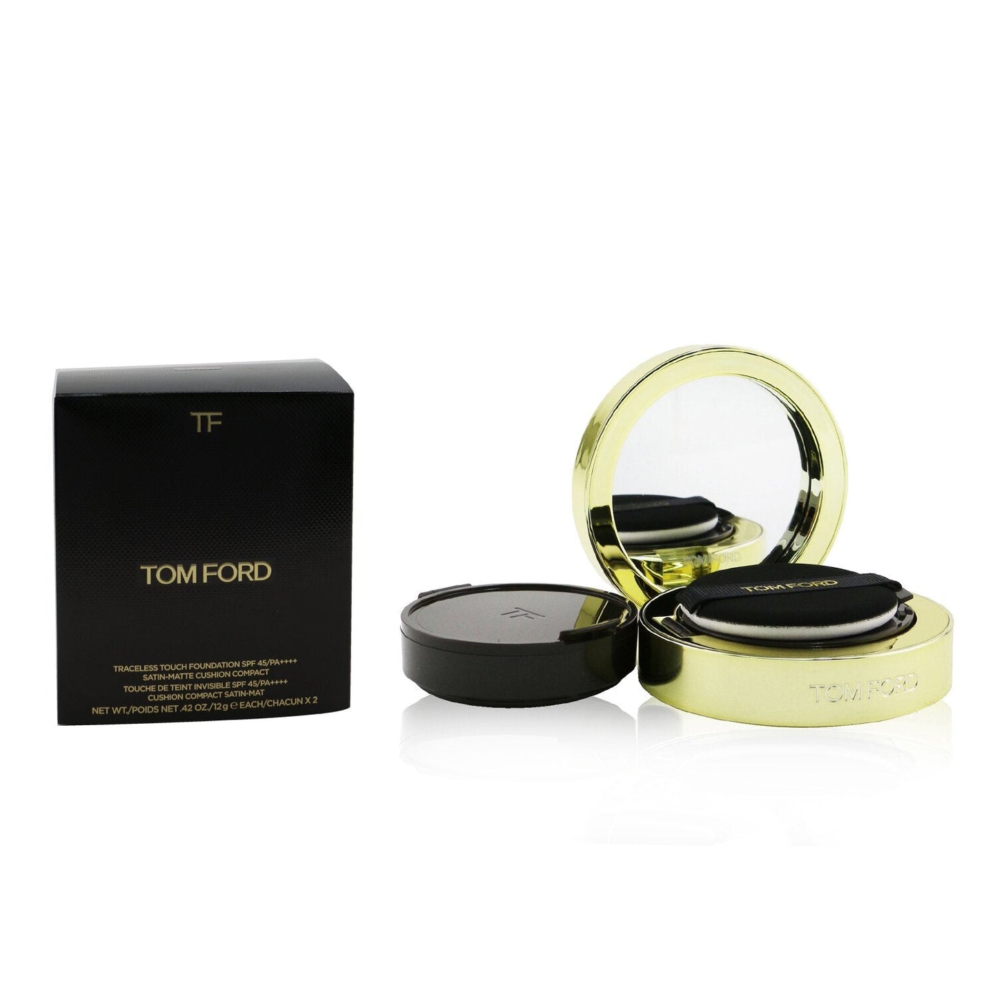 Tom Ford Traceless Touch Foundation Cushion Compact SPF 45 With Extra Refill - # 4.0 Fawn  2x12g/0.42oz