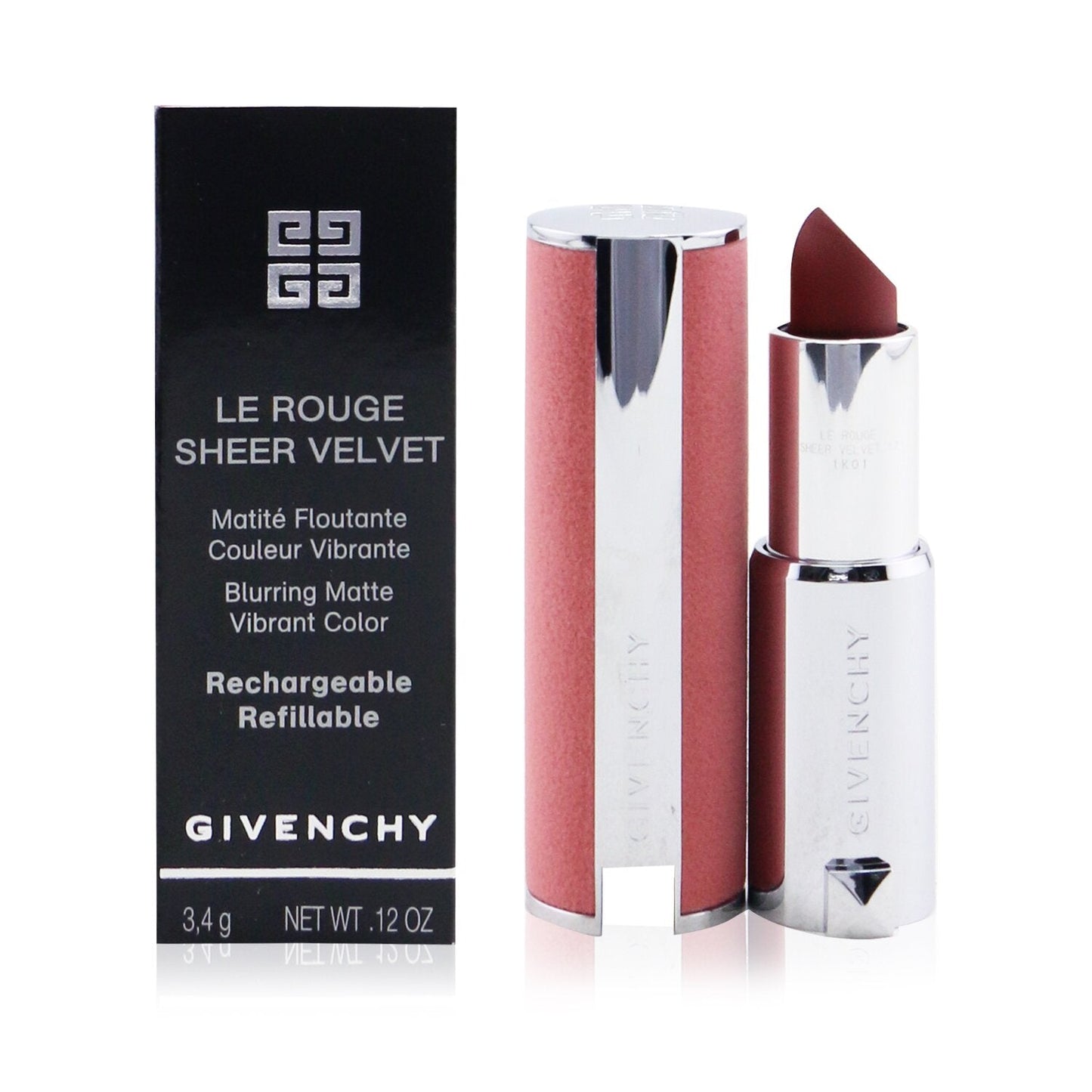 Givenchy Le Rouge Sheer Velvet Matte Refillable Lipstick - # 36 L'Interdit  3.4g/0.12oz