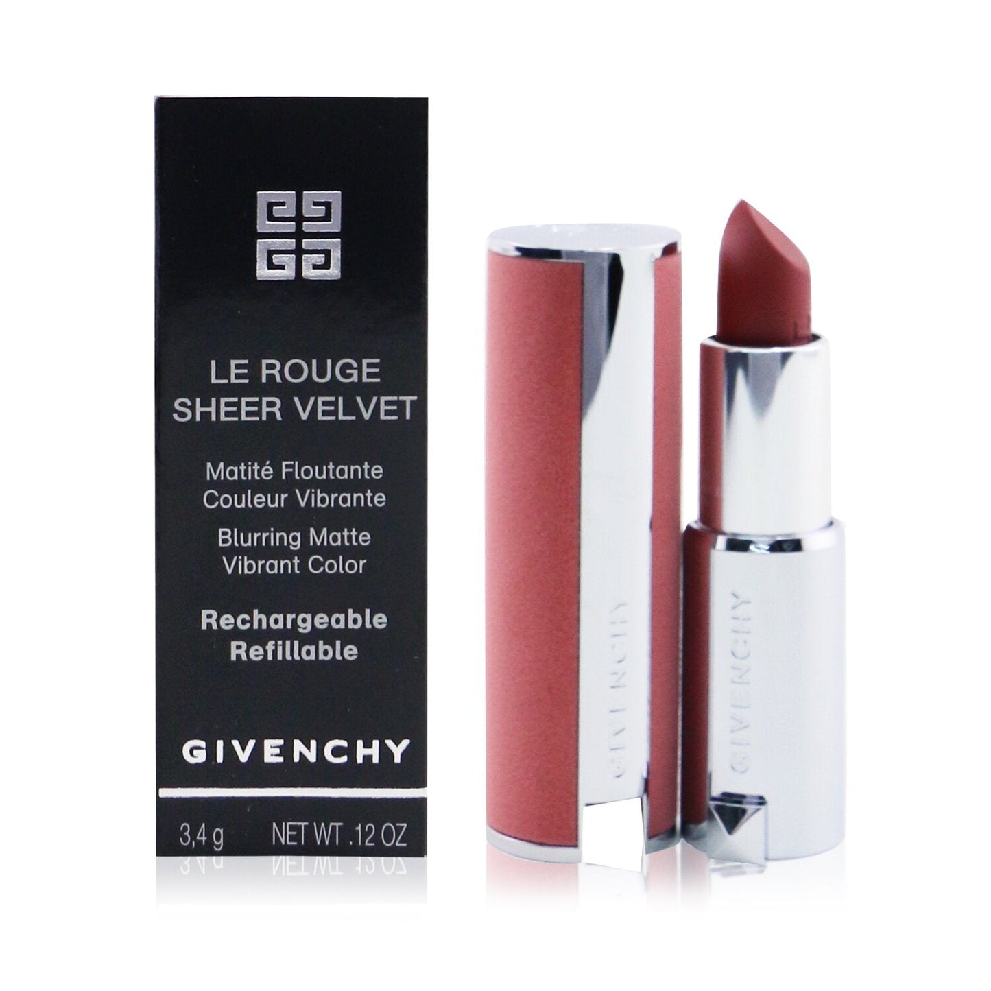 Givenchy Le Rouge Sheer Velvet Matte Refillable Lipstick - # 36 L'Interdit  3.4g/0.12oz
