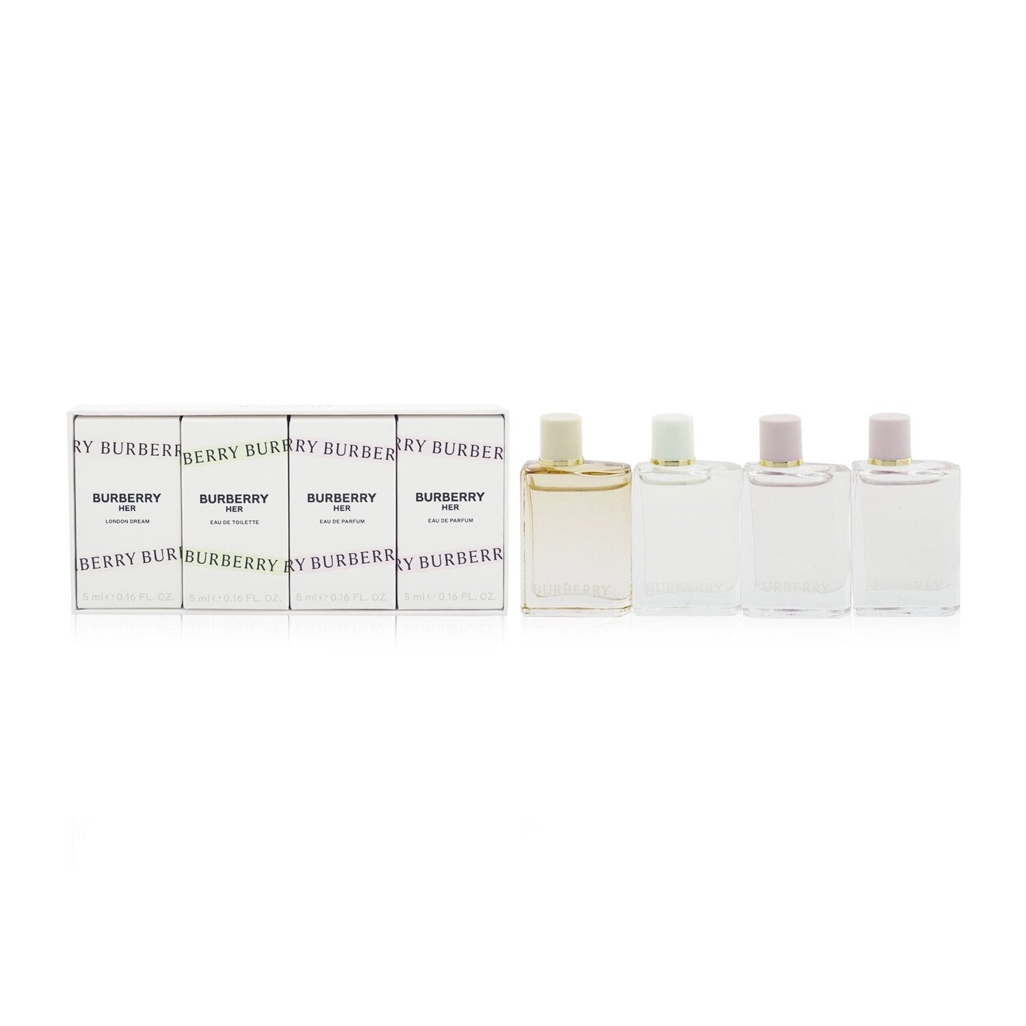 Burberry Burberry Her Miniature Coffret: 2x Eau De Parfum + Eau De Toilette + London Dream Eau De Parfum  4x5ml/0.16oz