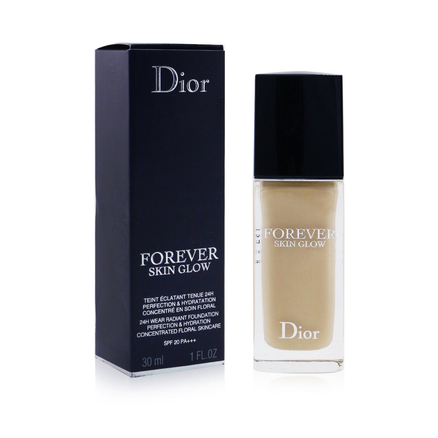 Christian Dior Dior Forever Skin Glow Clean Radiant 24H Wear Foundation SPF 20 - # 1N Neutral/Glow  30ml/1oz