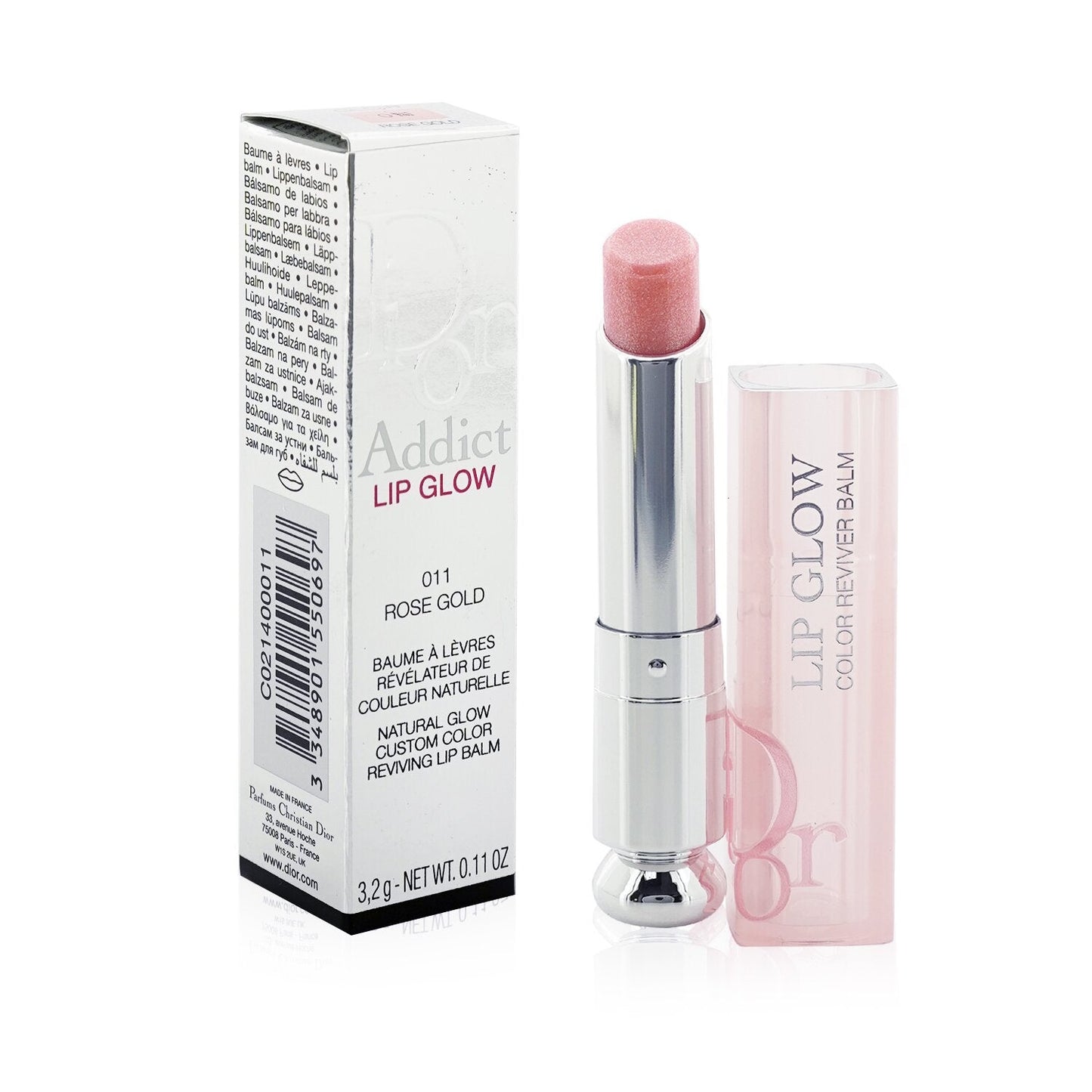 Christian Dior Dior Addict Lip Glow Reviving Lip Balm - #001 Pink (With box from Seasonal Set)  3.2g/0.11oz