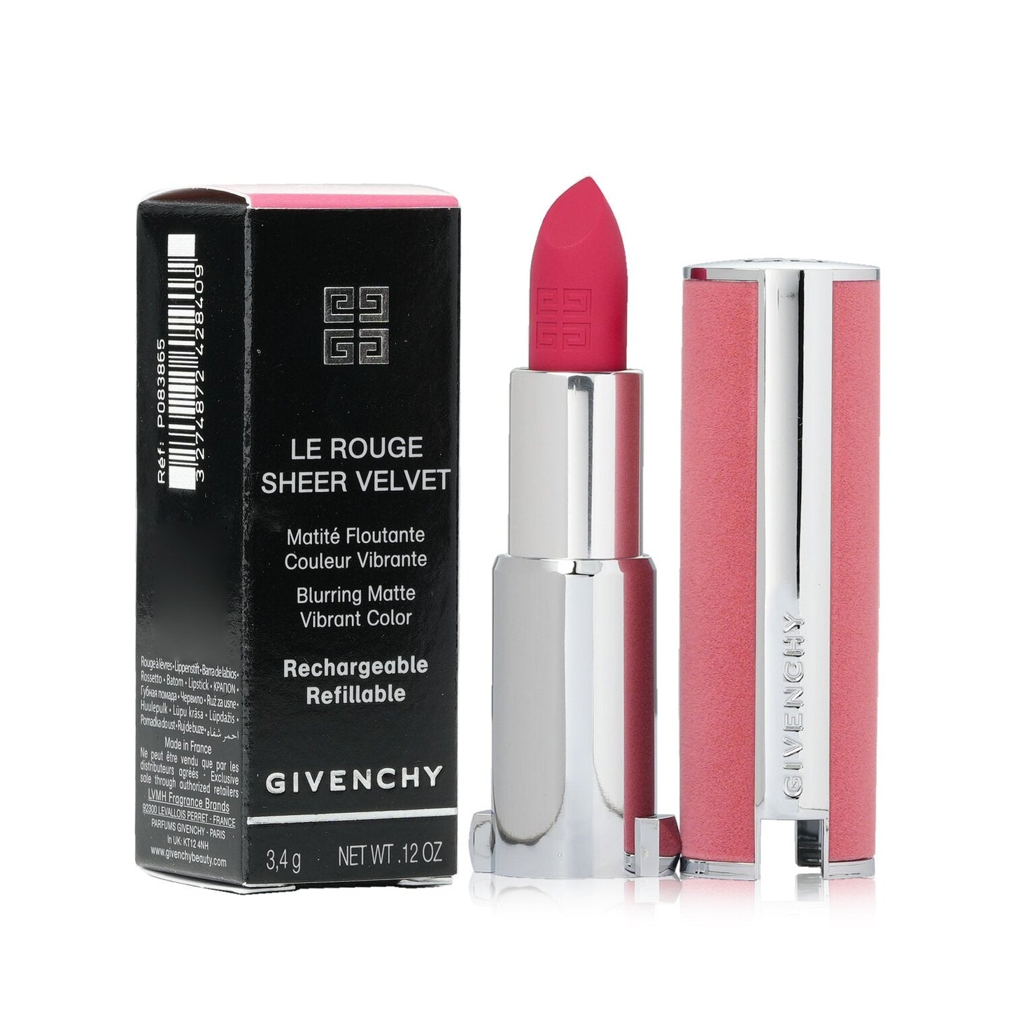 Givenchy Le Rouge Sheer Velvet Matte Refillable Lipstick - # 34 Rouge Safran  3.4g/0.12oz